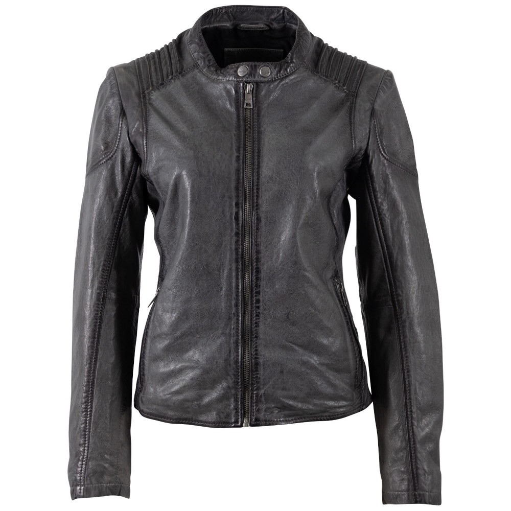 Kurtka skórzana damska Mauritius antracytowa MWGionna - readytowear