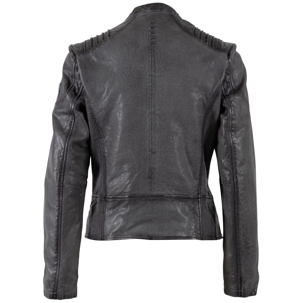 Kurtka skórzana damska Mauritius antracytowa MWGionna - readytowear