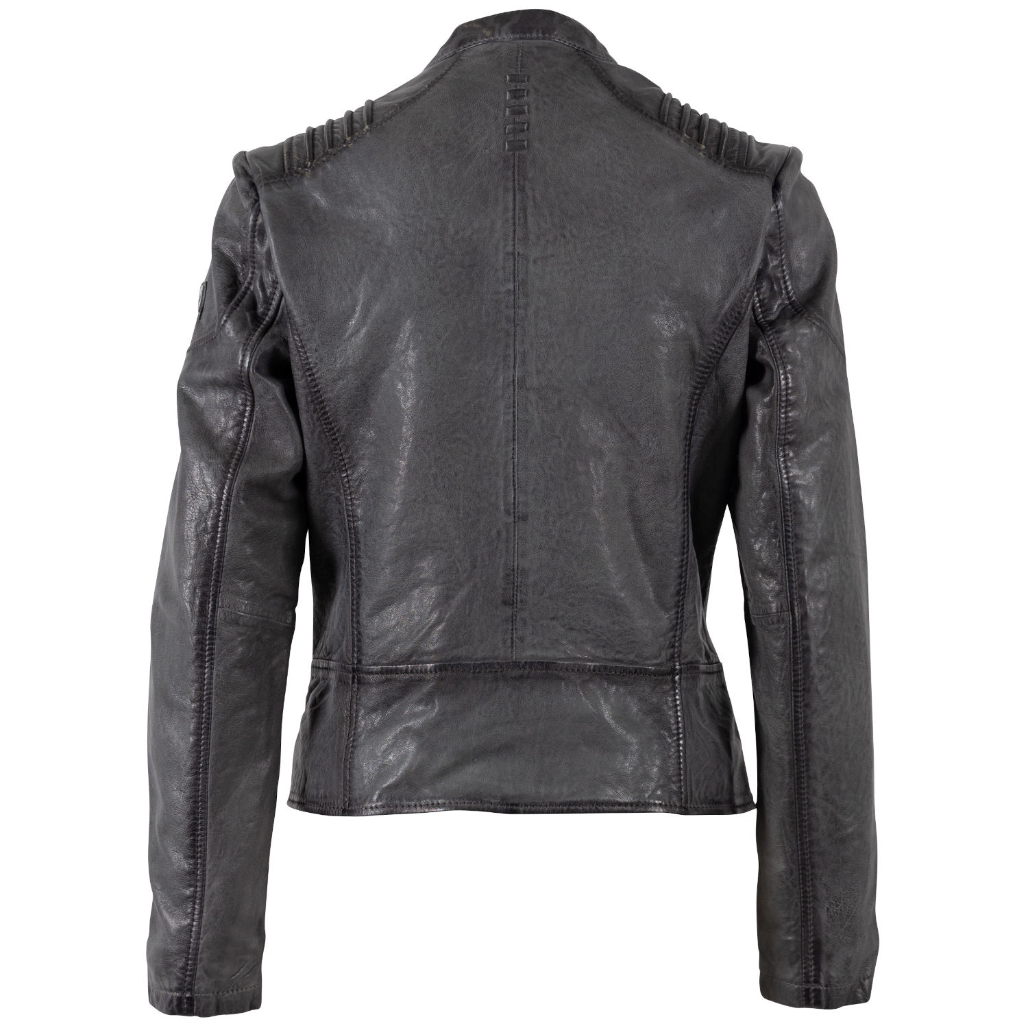 Kurtka skórzana damska Mauritius antracytowa MWGionna – Kurtki skórzane