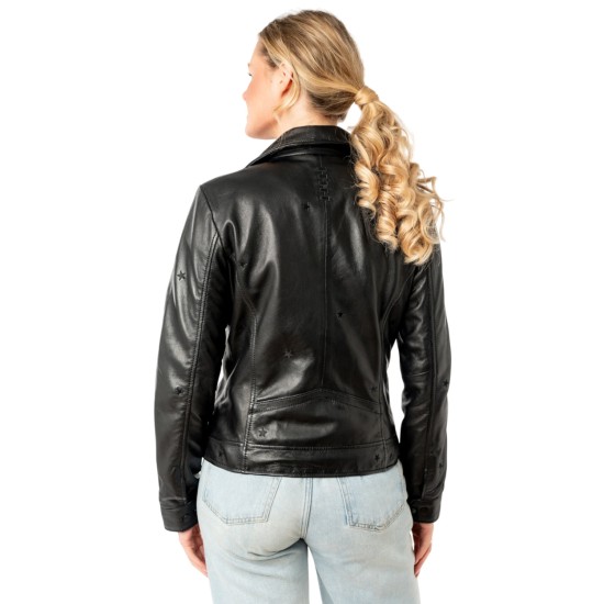 Kurtka skórzana damska Mauritius Czarna MWHoshie