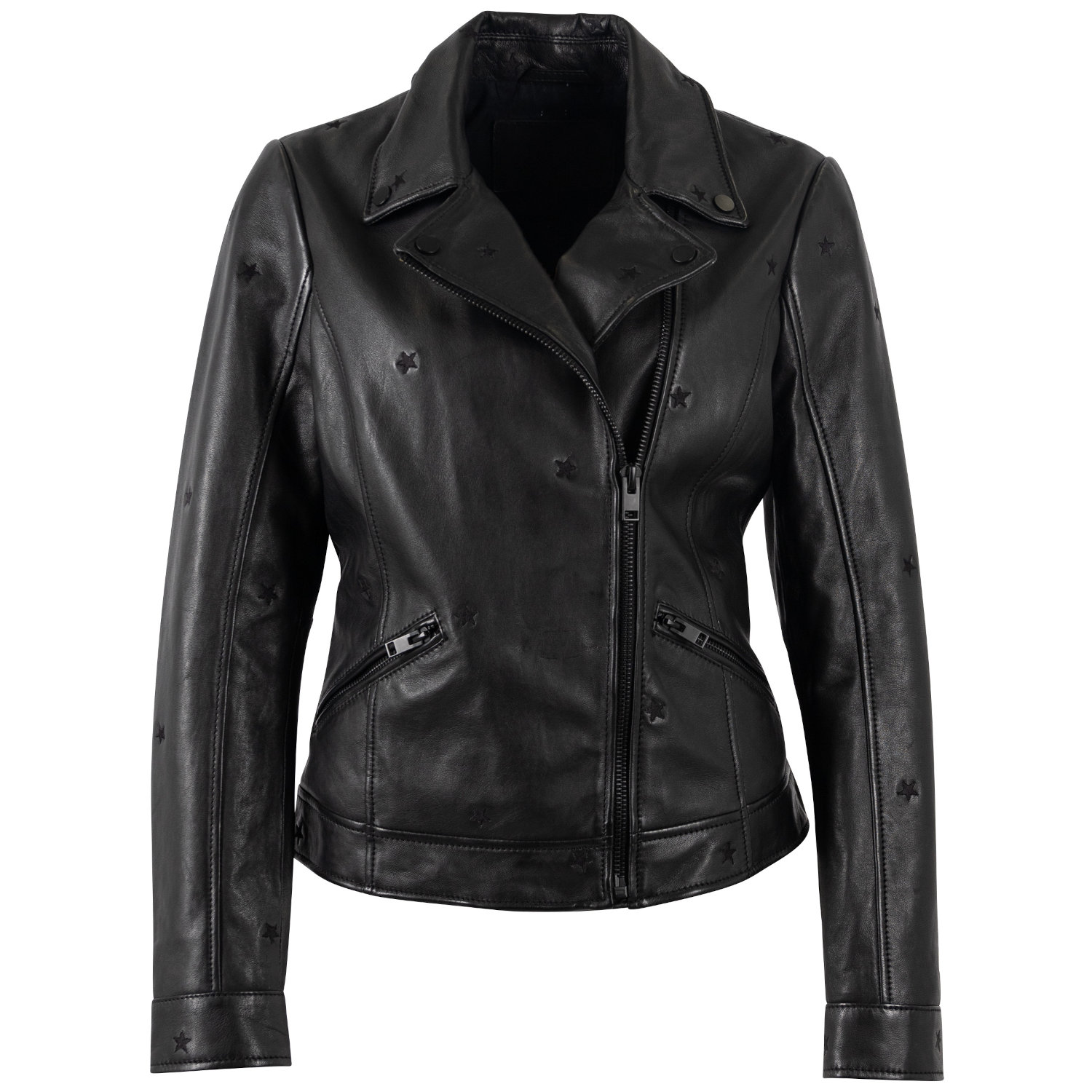 Kurtka skórzana damska Mauritius Czarna MWHoshie – Kurtki skórzane