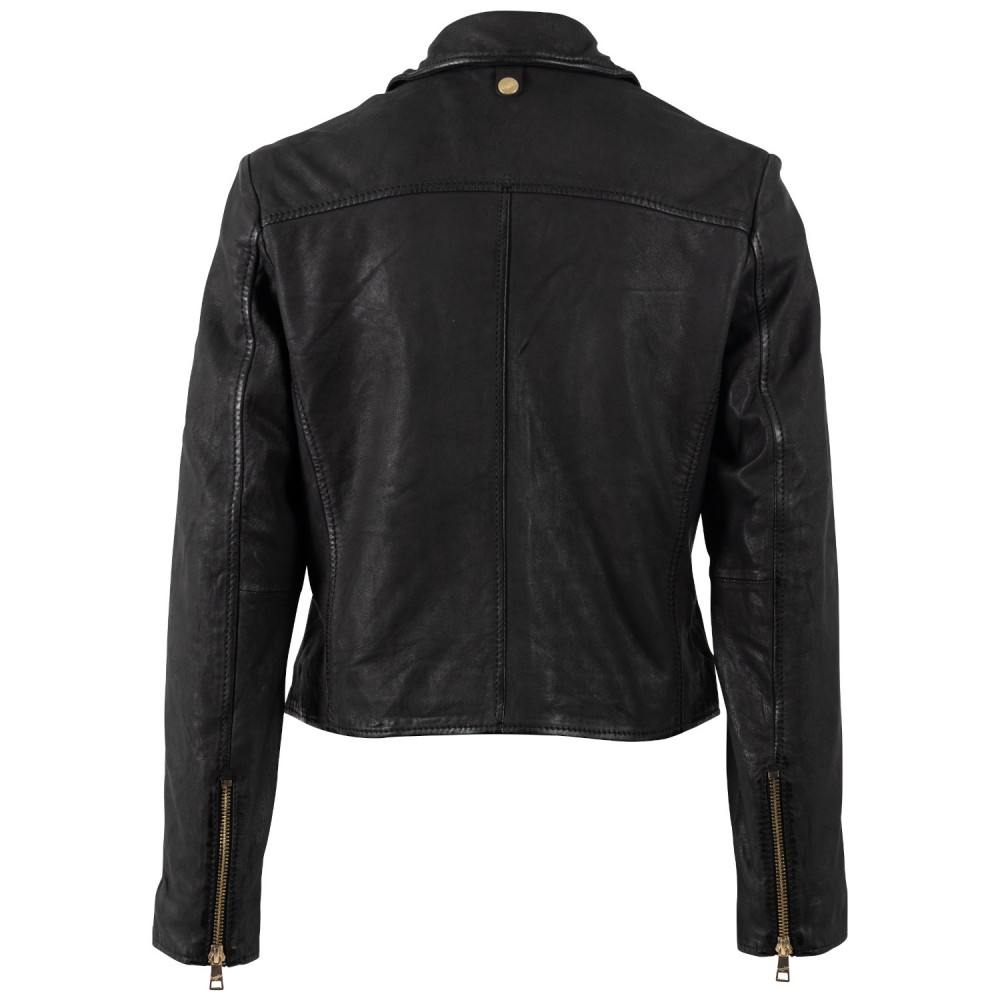 Kurtka skórzana damska Mauritius Czarna MWInessa - readytowear