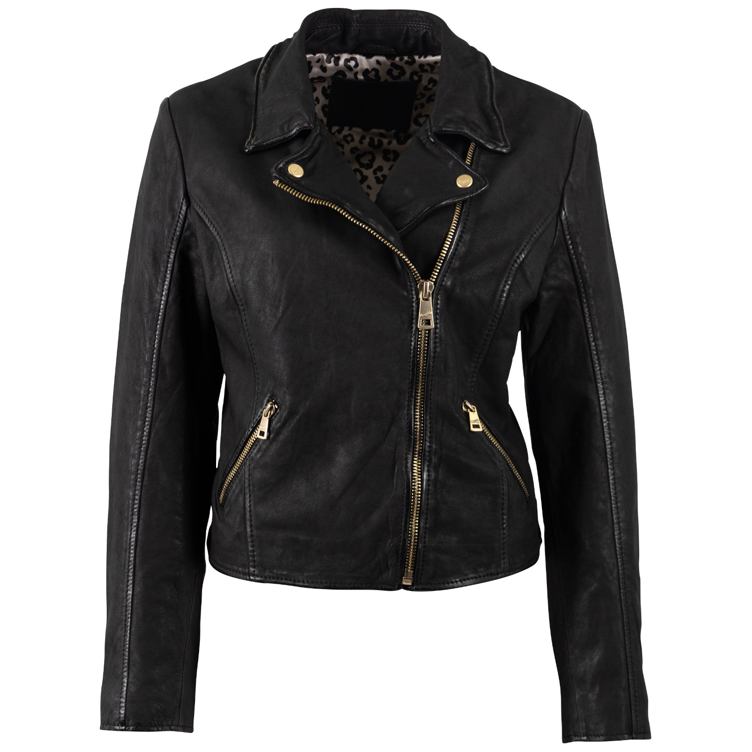 Kurtka skórzana damska Mauritius Czarna MWInessa – Kurtki skórzane