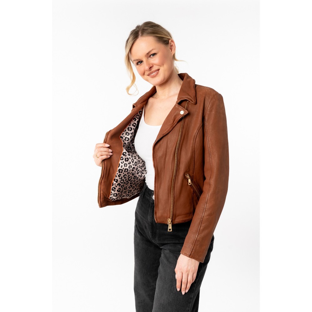Kurtka skórzana damska Mauritius Whiskey MWInessa - readytowear