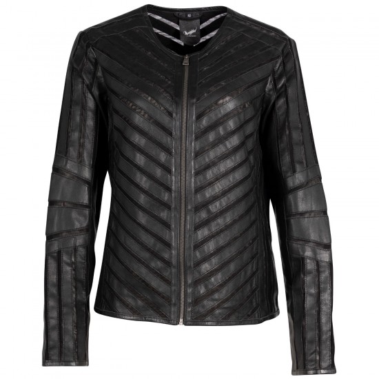 Kurtka skórzana damska Mauritius Czarna MWJaela