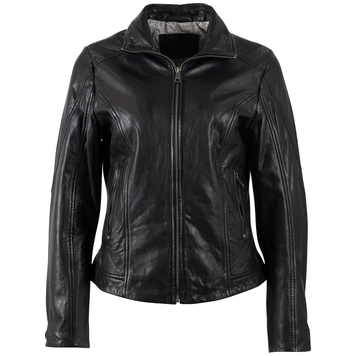 Kurtka skórzana damska Mauritius Czarna MWJolah – Kurtki skórzane