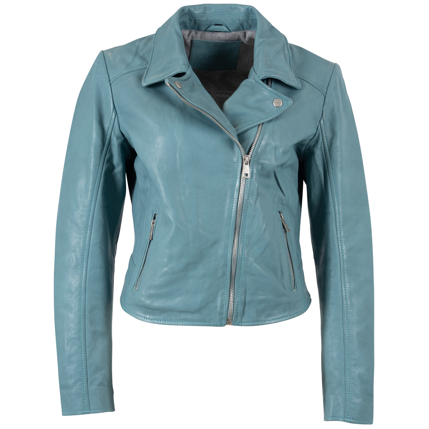 Kurtka skórzana damska Mauritius Jasnoturkusowa MWKalea – Kurtki skórzane
