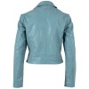 Kurtka skórzana damska Mauritius Jasnoturkusowa MWKalea – Kurtki skórzane