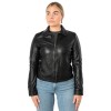 Kurtka skórzana damska Mauritius Czarna MWKaroh - readytowear