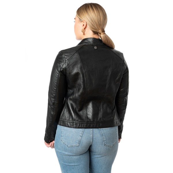 Kurtka skórzana damska Mauritius Czarna MWKaroh