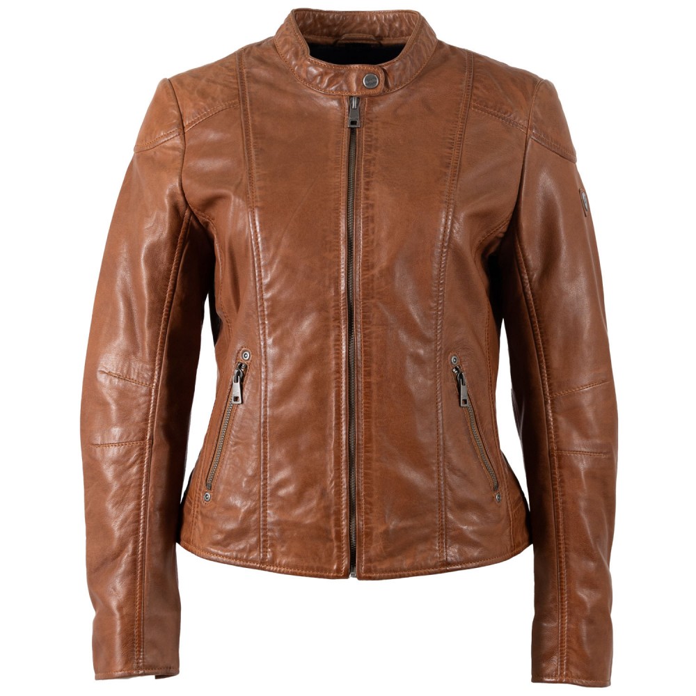 Kurtka skórzana damska Mauritius Cognac MWKeili - readytowear