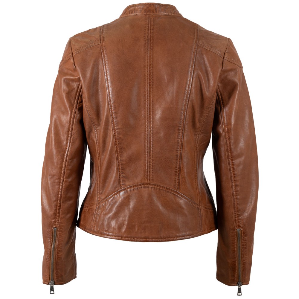 Kurtka skórzana damska Mauritius Cognac MWKeili - readytowear