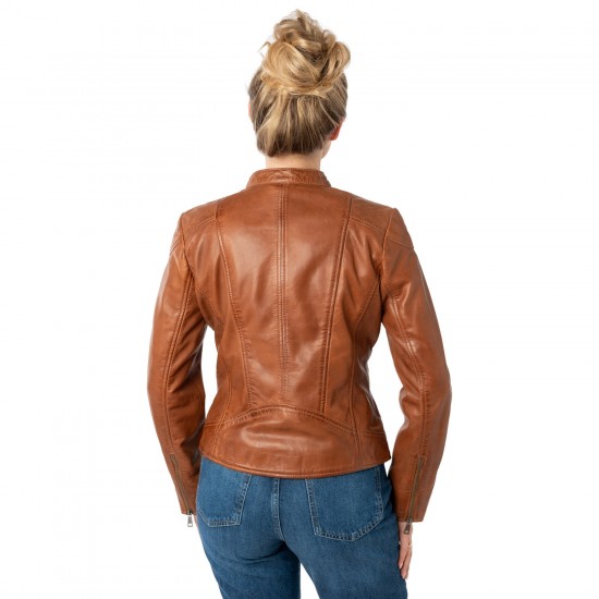 Kurtka skórzana damska Mauritius Cognac MWKeili