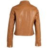 Damska krótka skórzana kurtka Mauritius Camel MWLefei - readytowear
