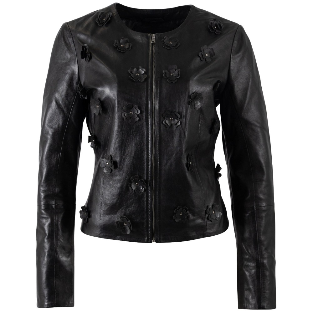 Kurtka skórzana damska Mauritius Czarna MWLefeu - readytowear