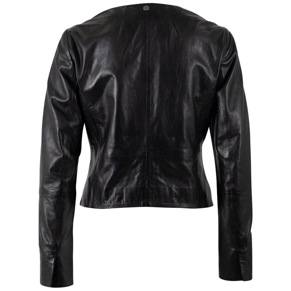 Kurtka skórzana damska Mauritius Czarna MWLefeu - readytowear