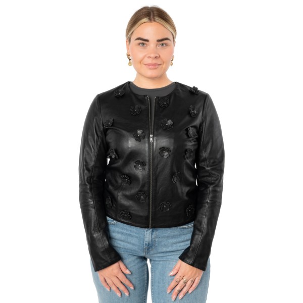 Kurtka skórzana damska Mauritius Czarna MWLefeu