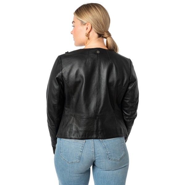 Kurtka skórzana damska Mauritius Czarna MWLefeu