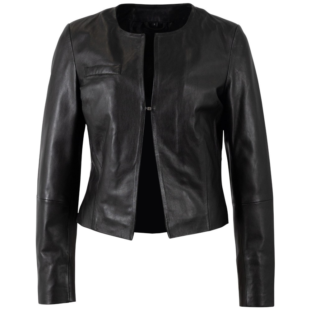 Kurtka skórzana damska Mauritius Czarna MWLelia - readytowear