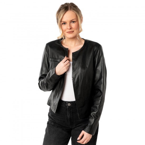 Kurtka skórzana damska Mauritius Czarna MWLelia