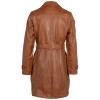 Długa skórzana kurtka damska Mauritius Cognac MWLeonne – Kurtki skórzane