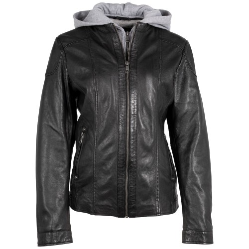 Kurtka skórzana damska Mauritius Czarna MWLezia