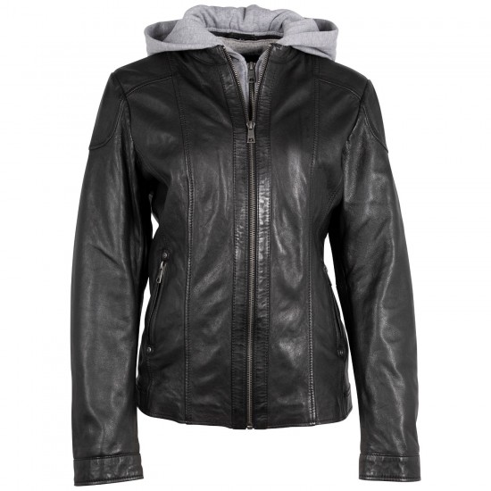 Kurtka skórzana damska Mauritius Czarna MWLezia