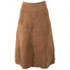 Długa skórzana spódnica damska Mauritius Ciemny kamel MWLielle
