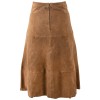 Długa skórzana spódnica damska Mauritius Ciemny kamel MWLielle