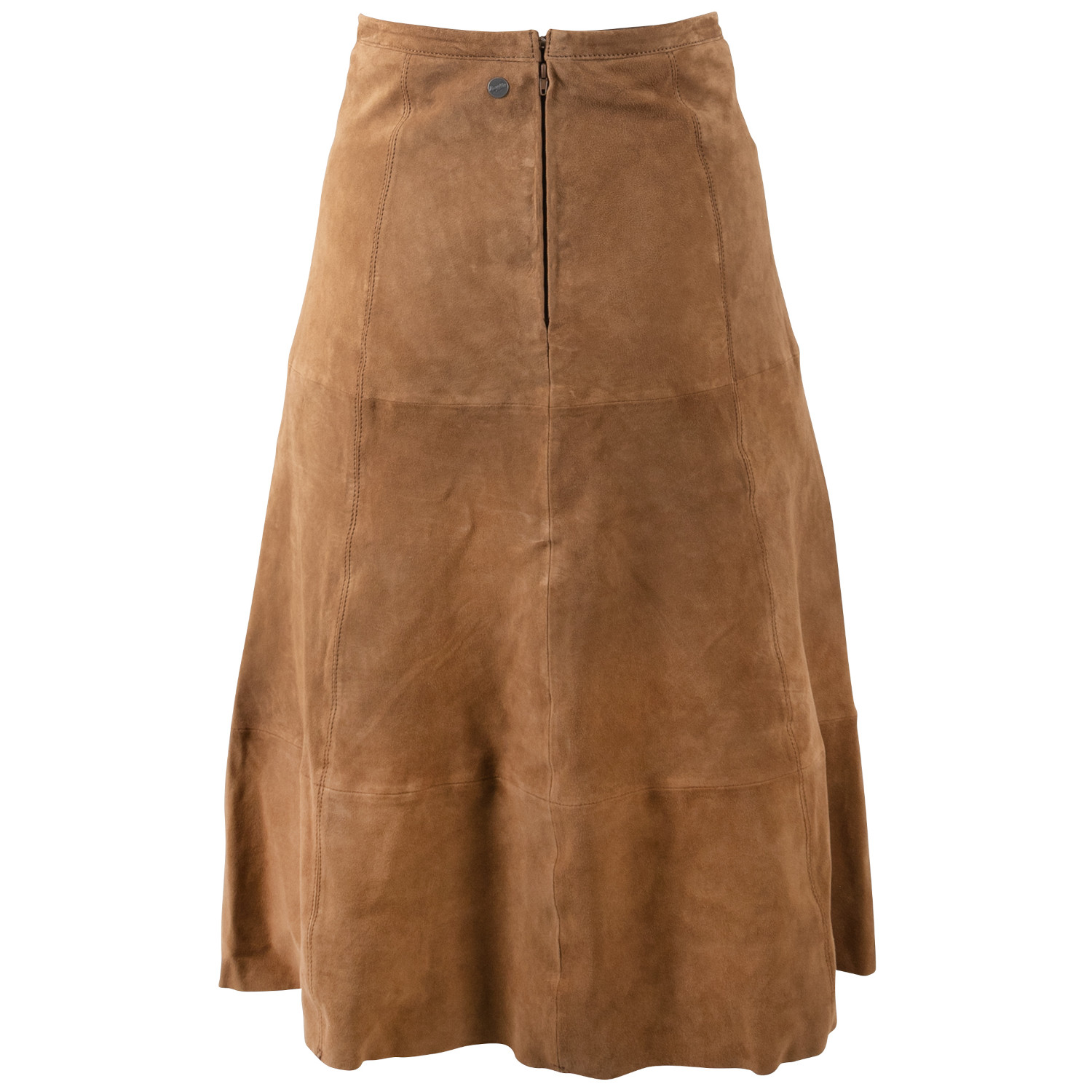 Długa skórzana spódnica damska Mauritius Ciemny kamel MWLielle