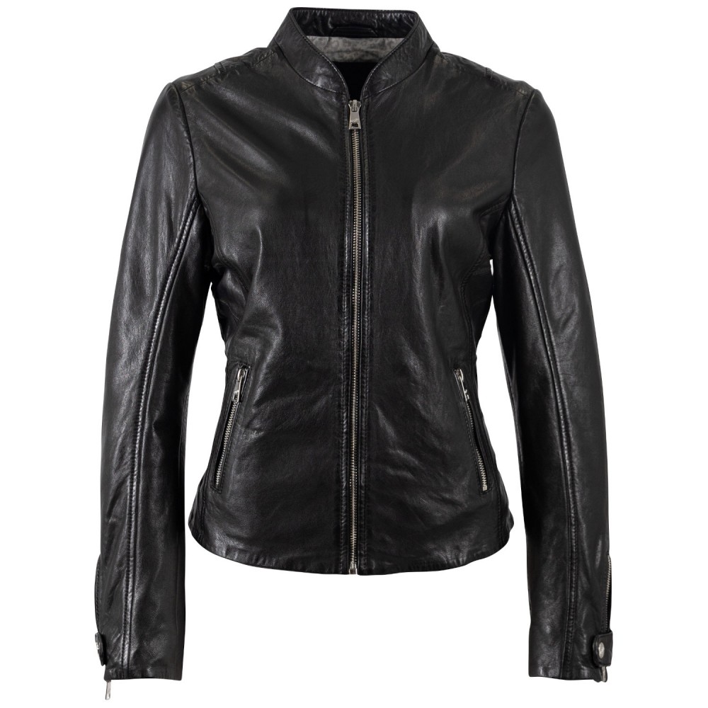 Kurtka skórzana damska Mauritius Czarna MWLiliana - readytowear