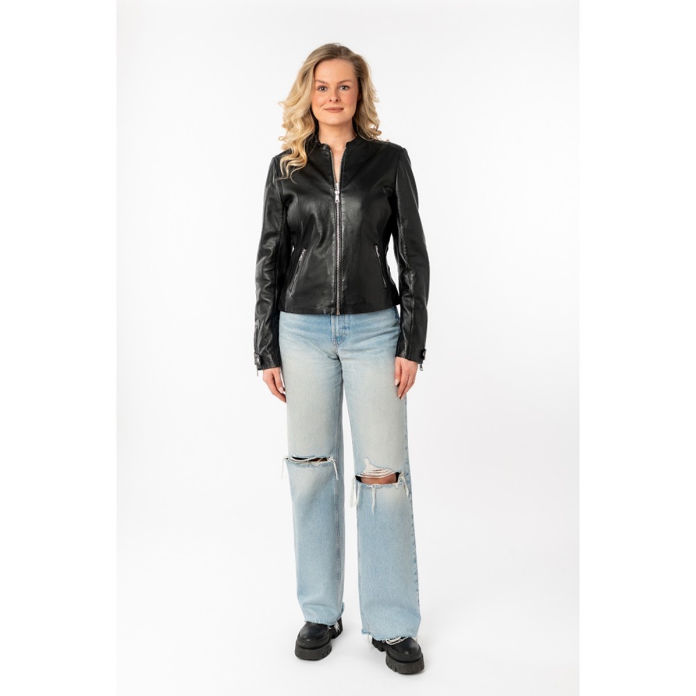 Kurtka skórzana damska Mauritius Czarna MWLiliana - readytowear