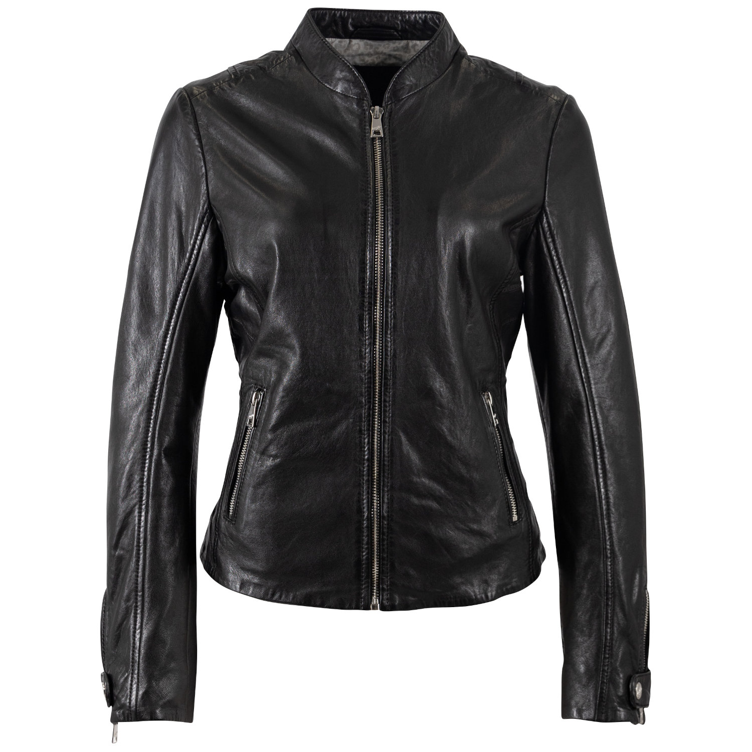 Kurtka skórzana damska Mauritius Czarna MWLiliana – Kurtki skórzane