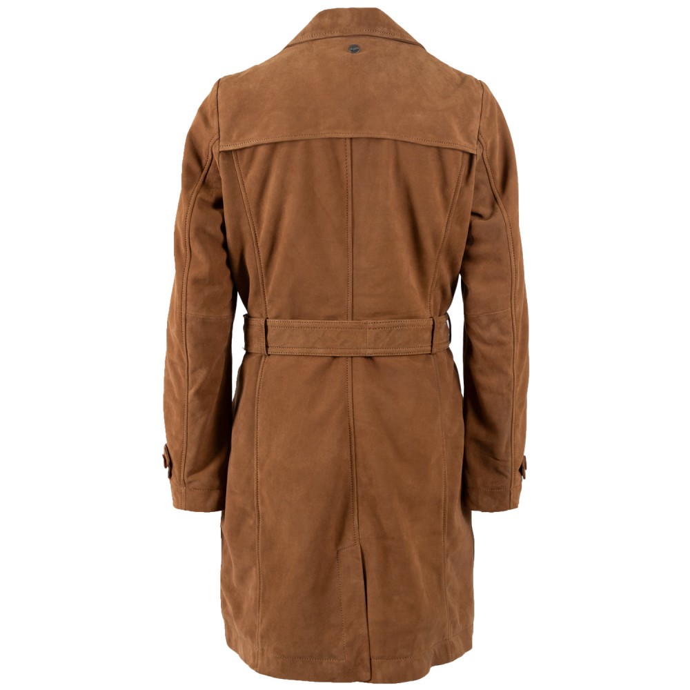 Długa skórzana kurtka damska Mauritius Cognac MWLilithy - readytowear