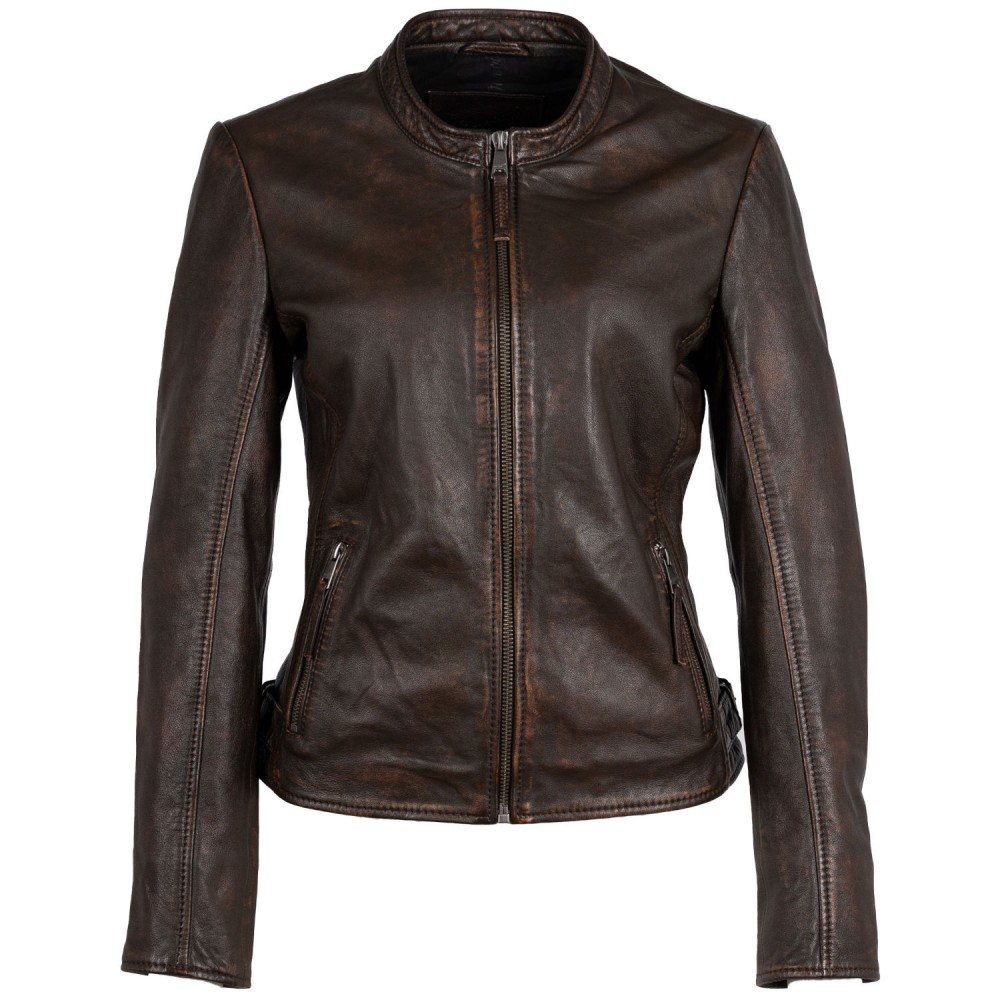 Kurtka skórzana damska Mauritius Vintage Brown MWLiluh
