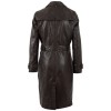Długa skórzana kurtka damska Mauritius Ciemnobrązowa MWLiya – Kurtki skórzane
