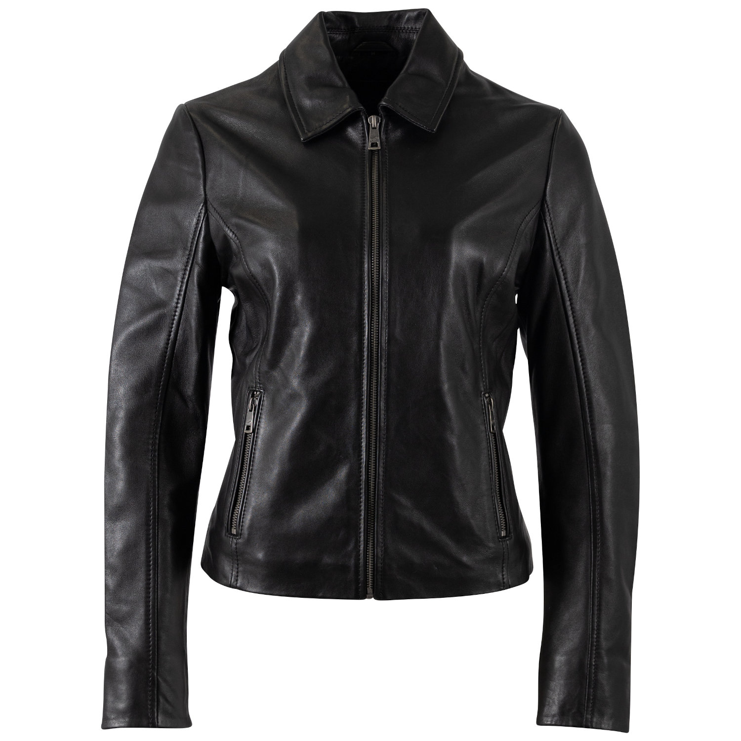 Kurtka skórzana damska Mauritius Czarna MWLoana – Kurtki skórzane