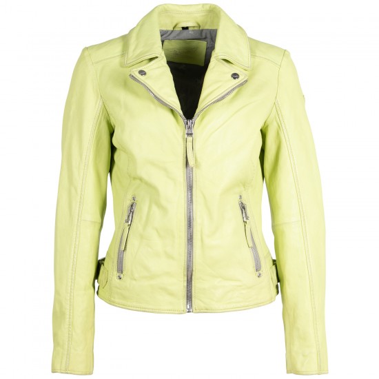Kurtka skórzana damska Mauritius Lime Green MWLouzia