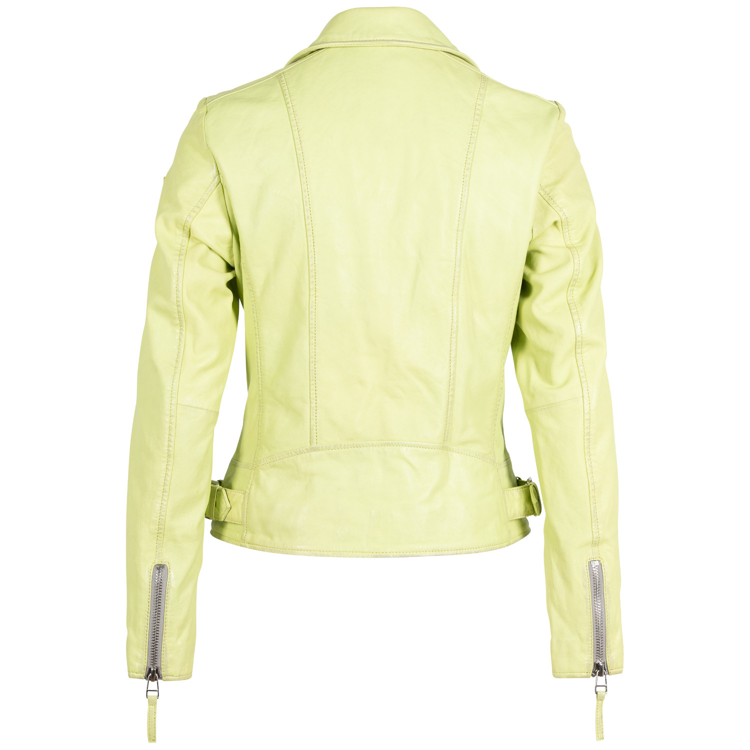 Kurtka skórzana damska Mauritius Lime Green MWLouzia – Kurtki skórzane
