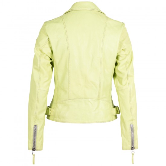 Kurtka skórzana damska Mauritius Lime Green MWLouzia
