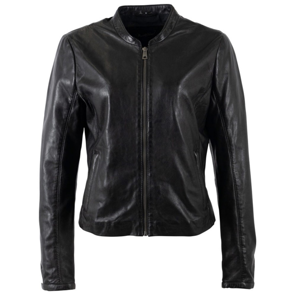 Kurtka skórzana damska Mauritius Czarna MWLuena