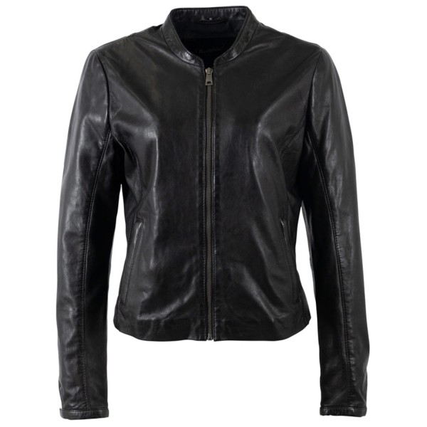 Kurtka skórzana damska Mauritius Czarna MWLuena