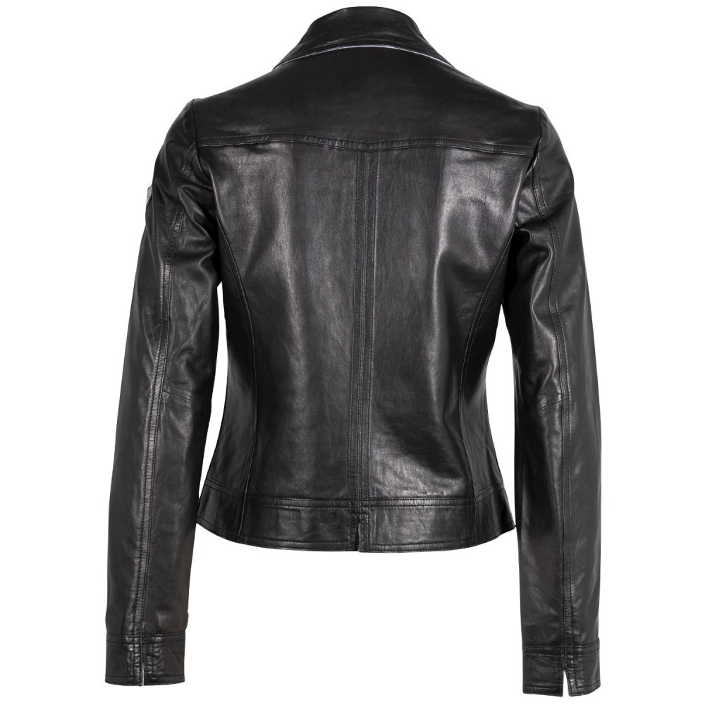 Kurtka skórzana damska Mauritius Czarna MWLusan - readytowear