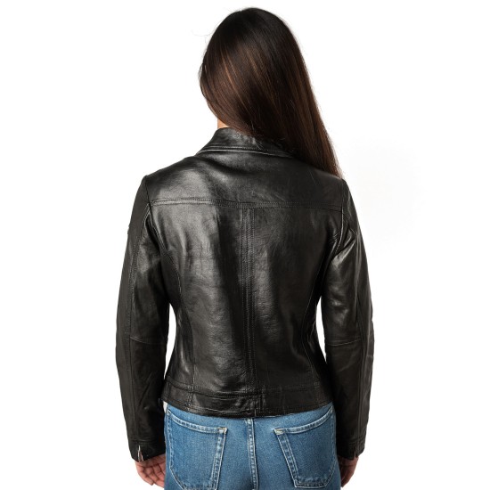 Kurtka skórzana damska Mauritius Czarna MWLusan Kurtka skórzana damska Mauritius Czarna MWLusan