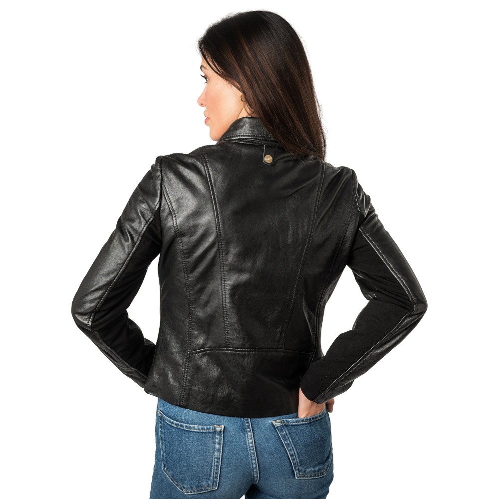 Kurtka skórzana damska Mauritius Czarna MWLylli