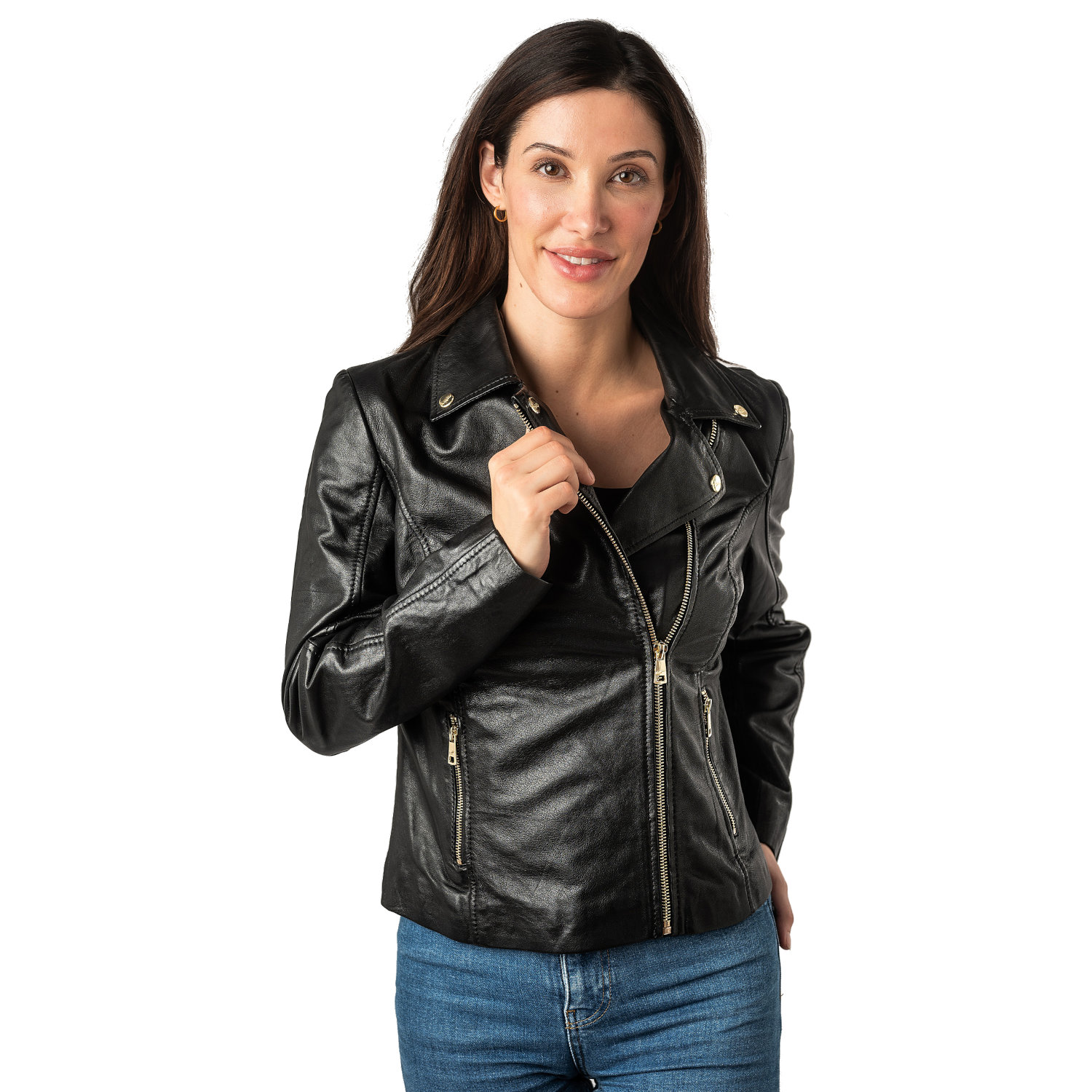 Kurtka skórzana damska Mauritius Czarna MWLylli – BLACK FRIDAY