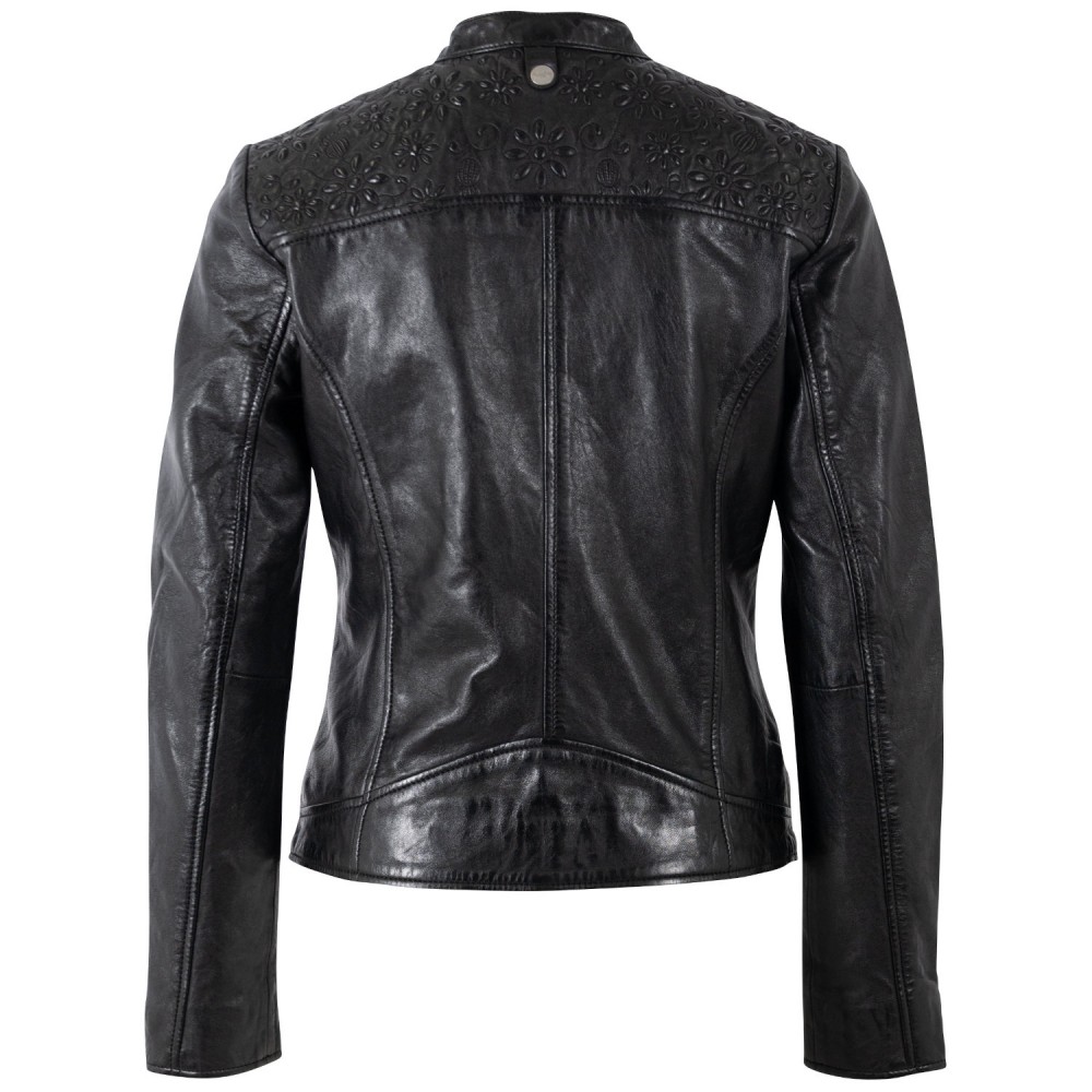 Kurtka skórzana damska Mauritius Czarna MWMabou - readytowear