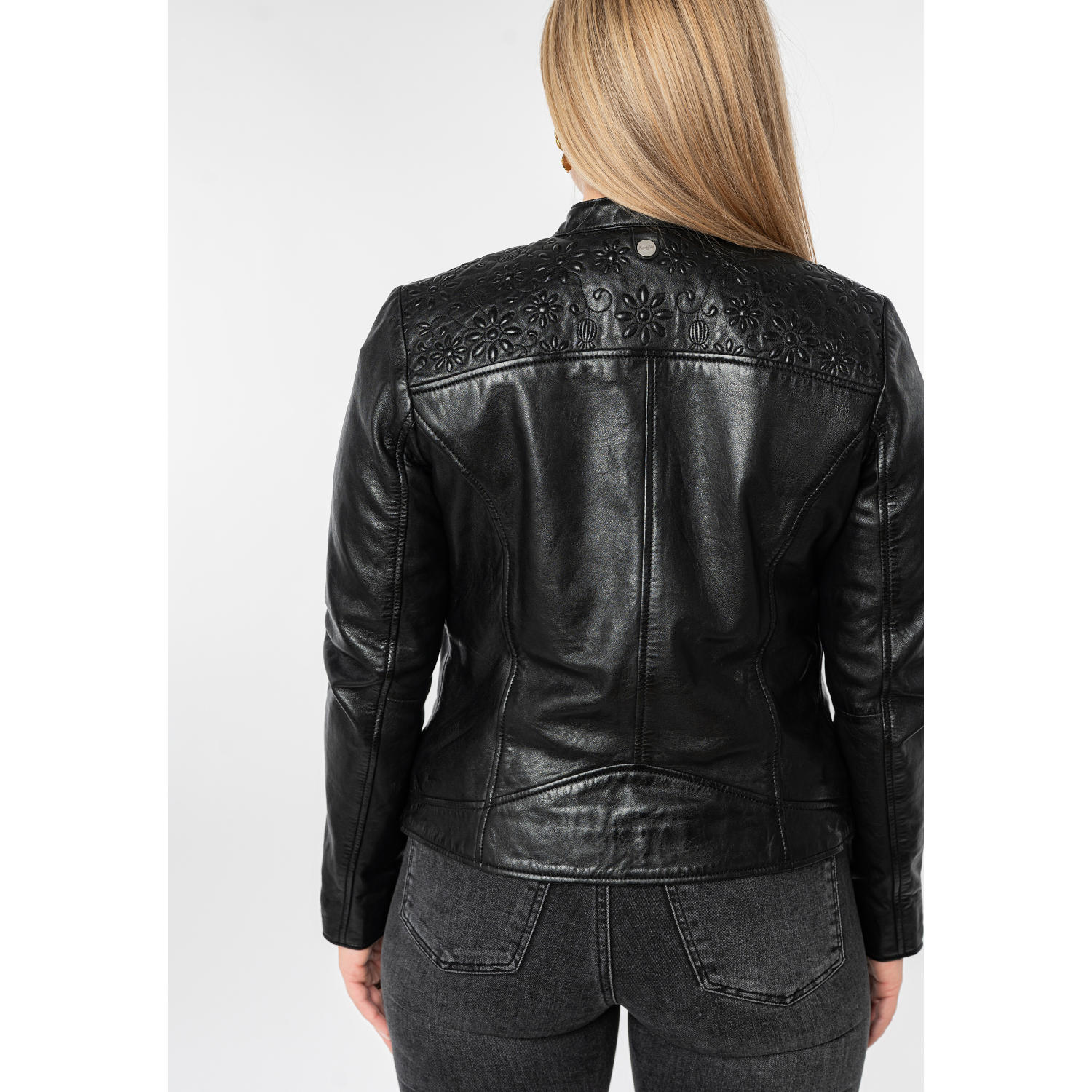 Kurtka skórzana damska Mauritius Czarna MWMabou – Kurtki skórzane