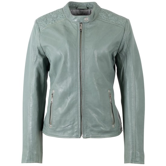 Kurtka skórzana damska Mauritius Dusty Green MWMabou