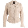 Koszula skórzana damska Mauritius beżowa MWMahali